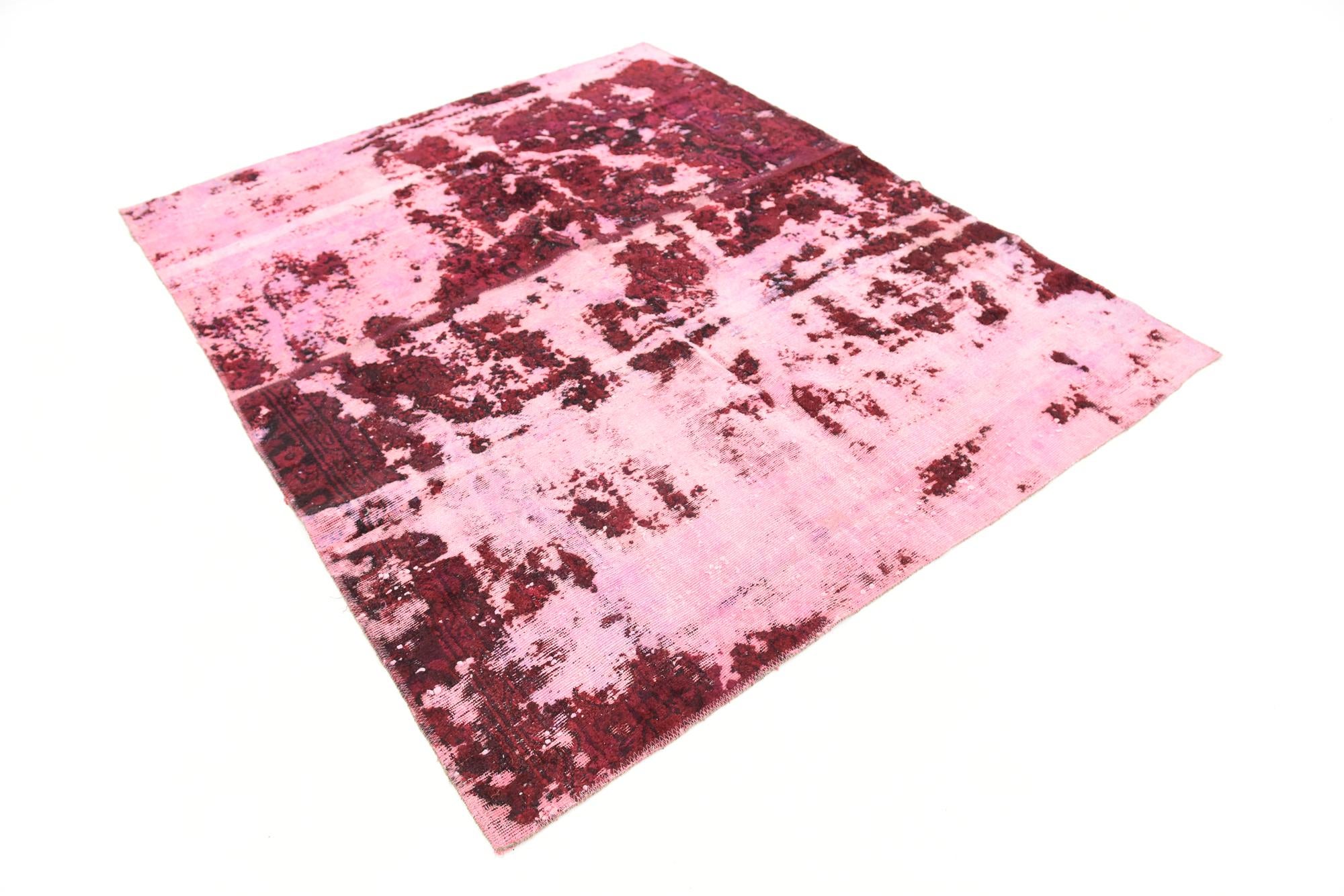 5' 3 x 6' 4 Hand Knotted Ultra Vintage Persian Wool Rug