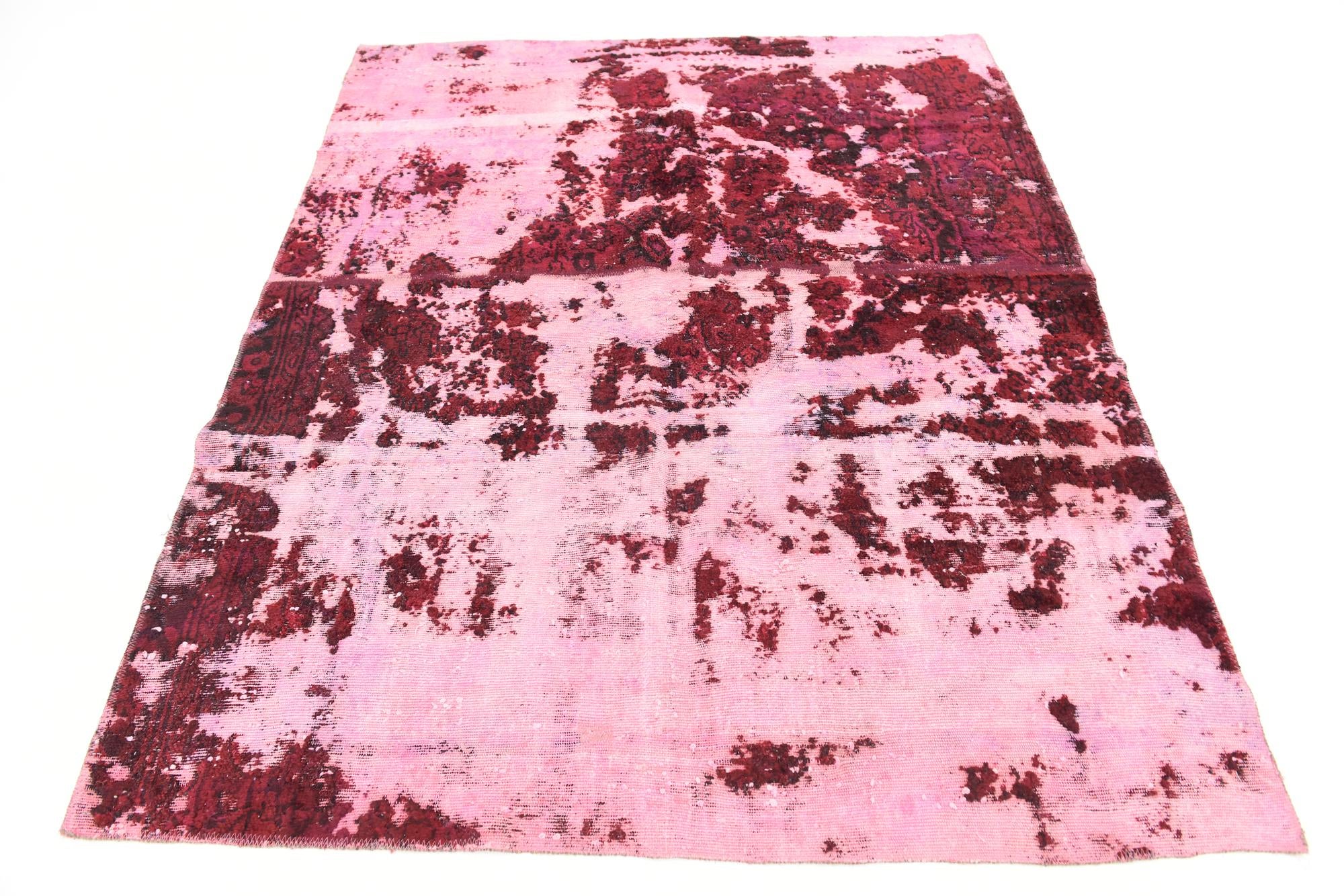 5' 3 x 6' 4 Hand Knotted Ultra Vintage Persian Wool Rug