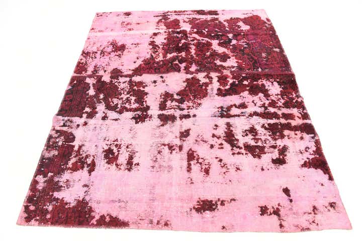 5' 3 x 6' 4 Hand Knotted Ultra Vintage Persian Wool Rug