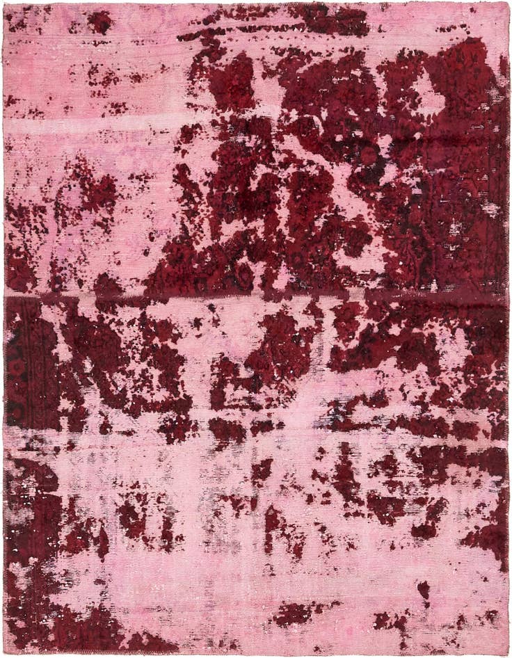 Detail image of 5' 3 x 6' 4 Hand Knotted Ultra Vintage Persian Wool Rug