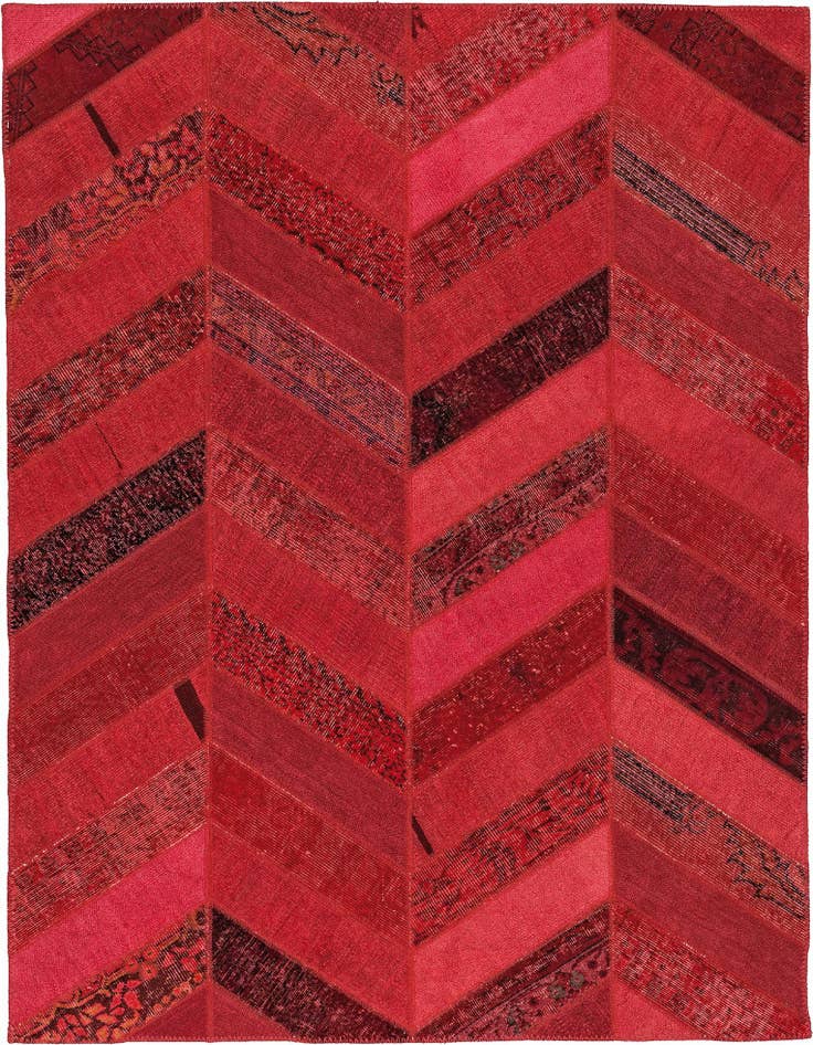 Detail image of 5' x 6' 5 Hand Knotted Ultra Vintage Wool Rug