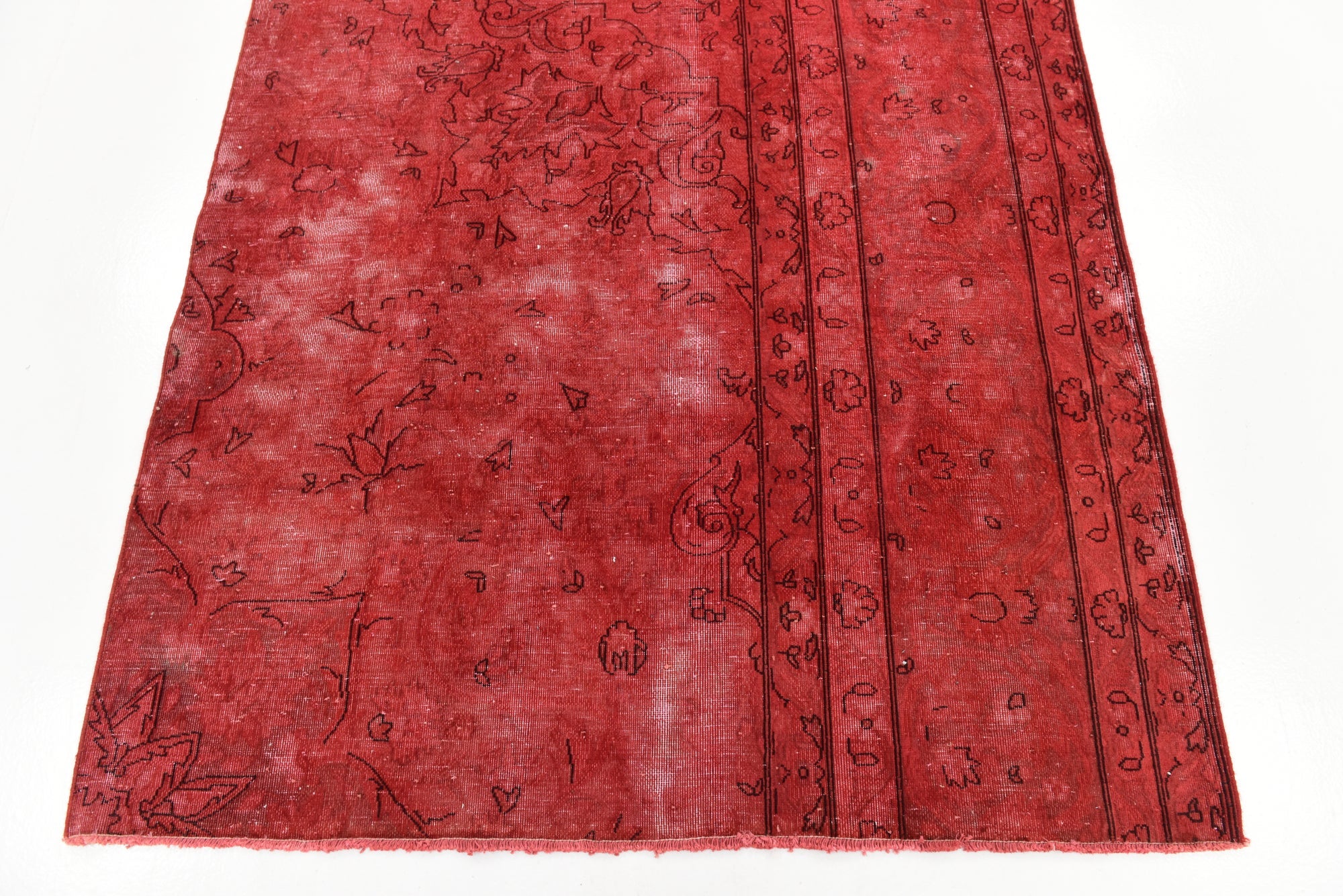 4' 5 x 6' Hand Knotted Ultra Vintage Persian Wool Rug