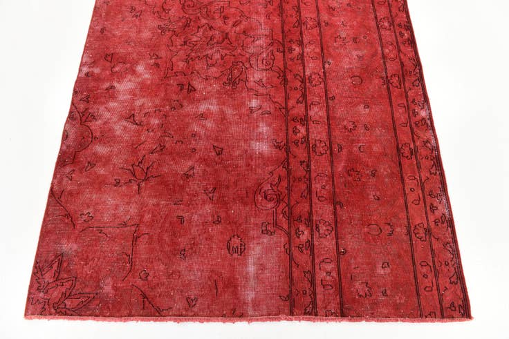 Detail image of 4' 5 x 6' Hand Knotted Ultra Vintage Persian Wool Rug