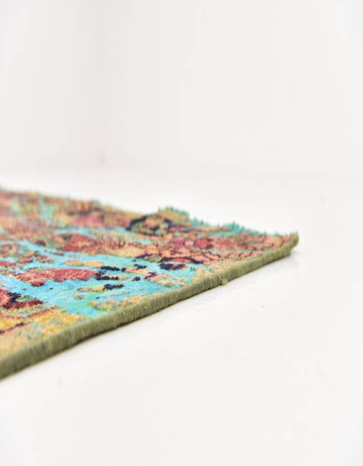 Detail image of 5' 5 x 8' Hand Knotted Ultra Vintage Persian Wool Rug