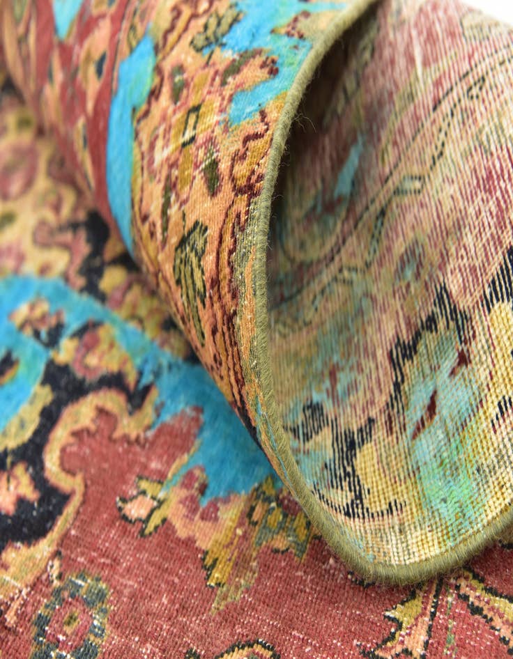 Detail image of 5' 5 x 8' Hand Knotted Ultra Vintage Persian Wool Rug