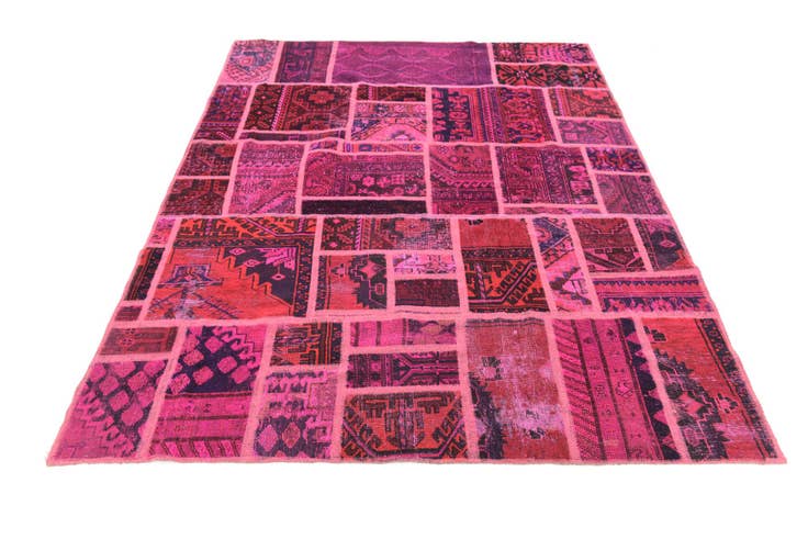 Detail image of 5' 8 x 7' 6 Hand Knotted Ultra Vintage Persian Wool Rug