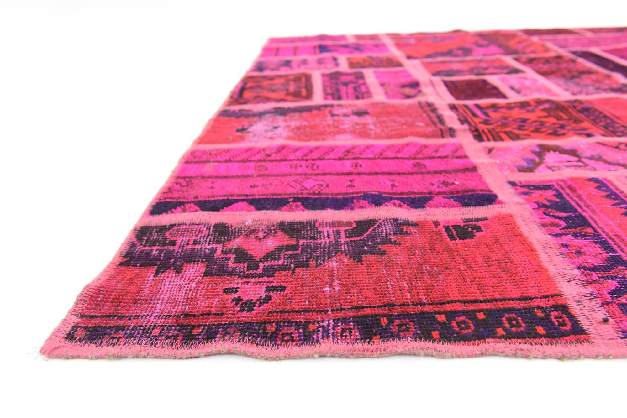 5' 8 x 7' 6 Hand Knotted Ultra Vintage Persian Wool Rug
