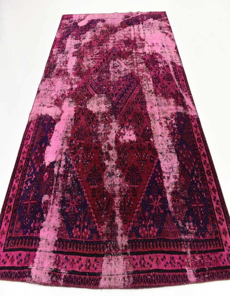 Detail image of 6' 10 x 9'  Hand Knotted Ultra Vintage Persian Wool Rug