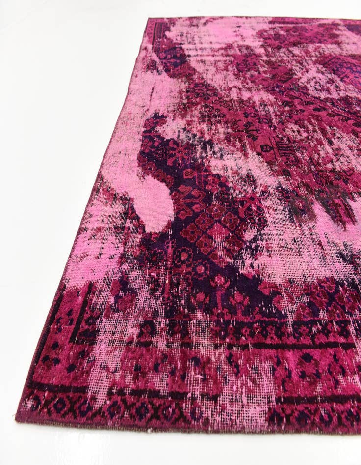 Detail image of 6' 10 x 9'  Hand Knotted Ultra Vintage Persian Wool Rug