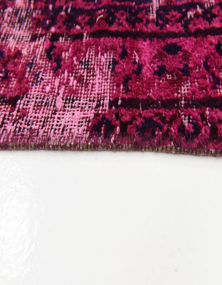 Detail image of 6' 10 x 9'  Hand Knotted Ultra Vintage Persian Wool Rug