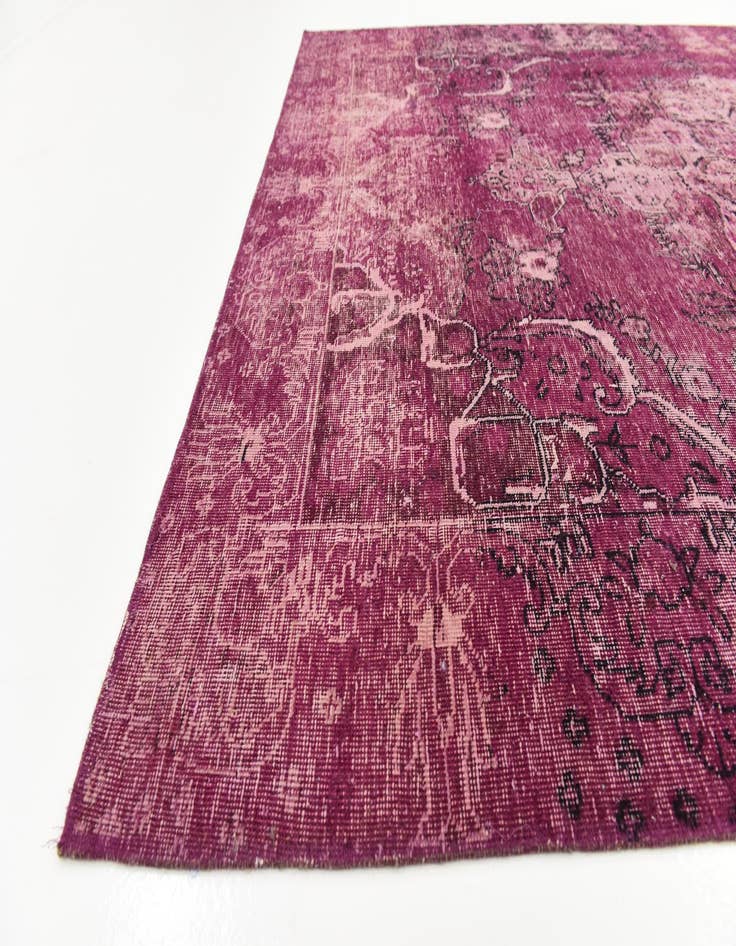 Detail image of 6' 4 x 9' 3 Hand Knotted Ultra Vintage Persian Wool Rug