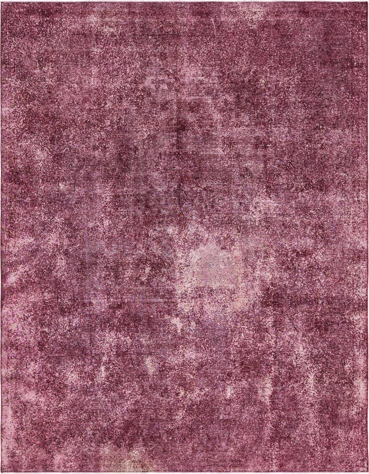 Detail image of 9' 6 x 13' Hand Knotted Ultra Vintage Persian Wool Rug