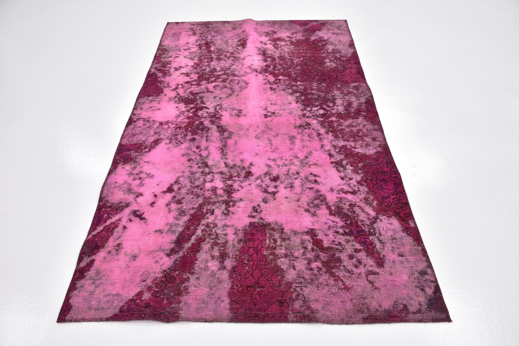 4' 3 x 7' 4 Hand Knotted Ultra Vintage Persian Wool Rug
