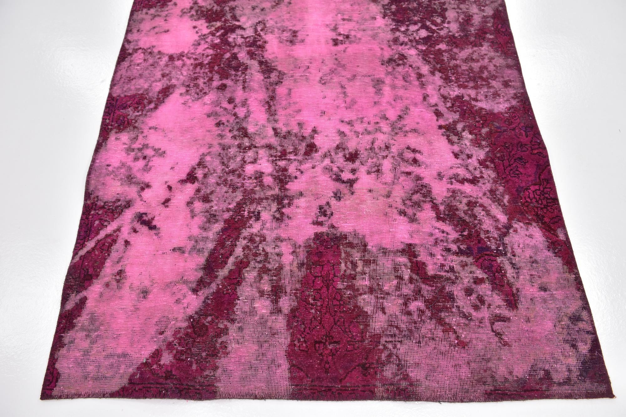 4' 3 x 7' 4 Hand Knotted Ultra Vintage Persian Wool Rug