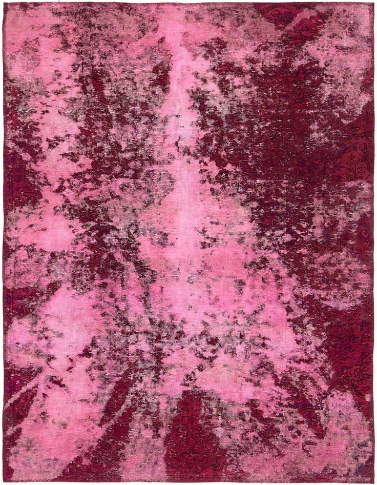 Detail image of 4' 3 x 7' 4 Hand Knotted Ultra Vintage Persian Wool Rug