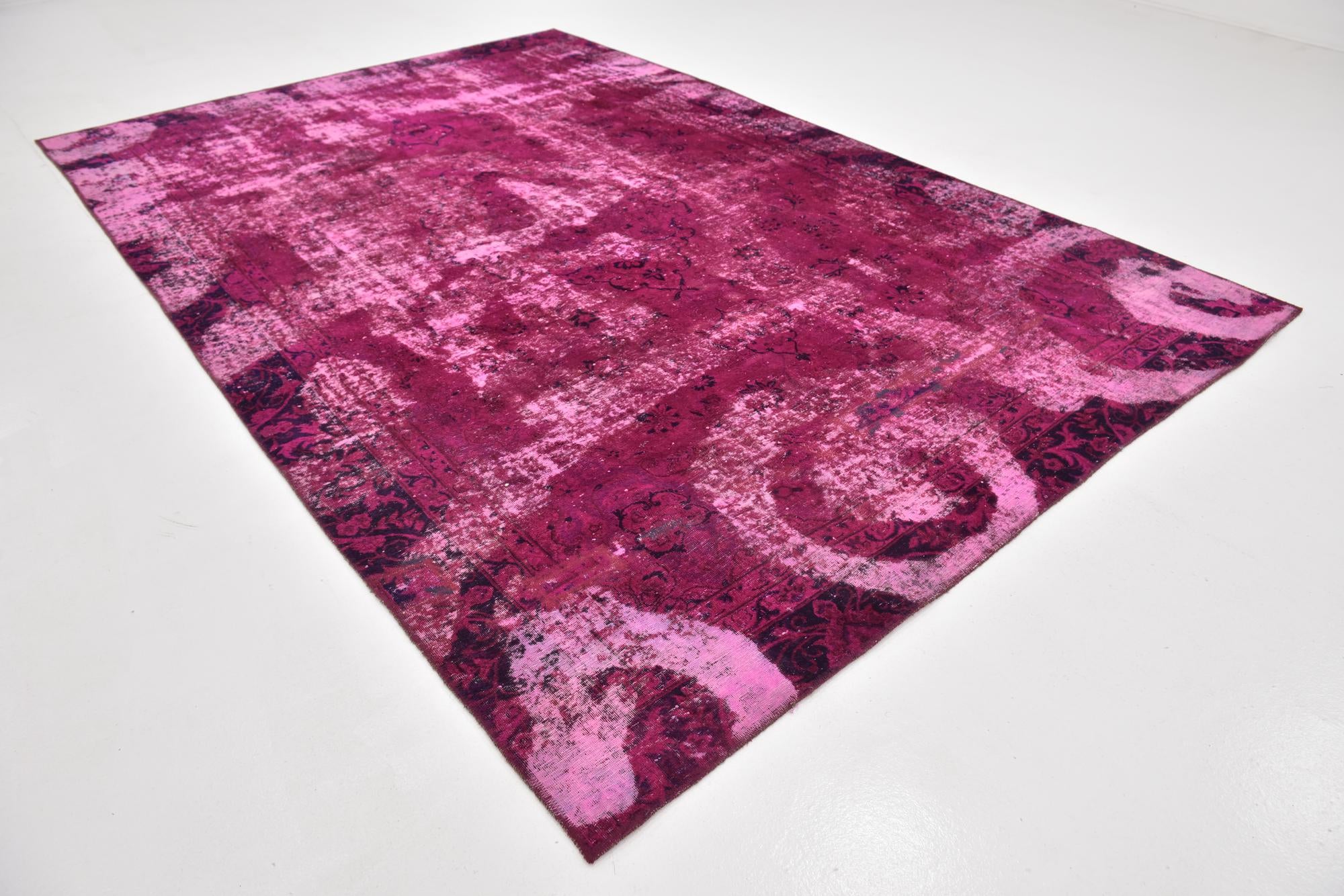 7' 4 x 10' 9 Hand Knotted Ultra Vintage Persian Wool Rug
