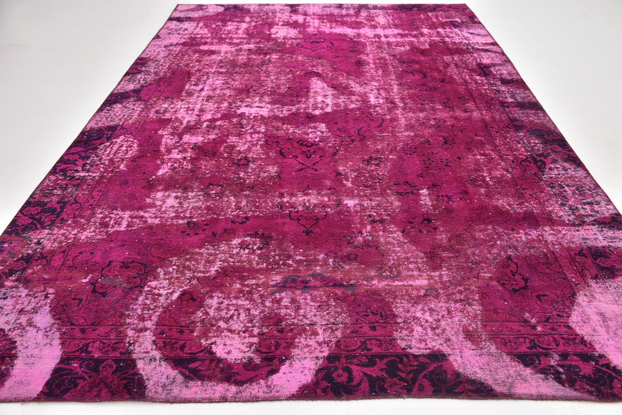 7' 4 x 10' 9 Hand Knotted Ultra Vintage Persian Wool Rug