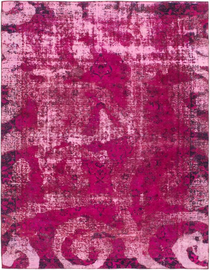 Detail image of 7' 4 x 10' 9 Hand Knotted Ultra Vintage Persian Wool Rug