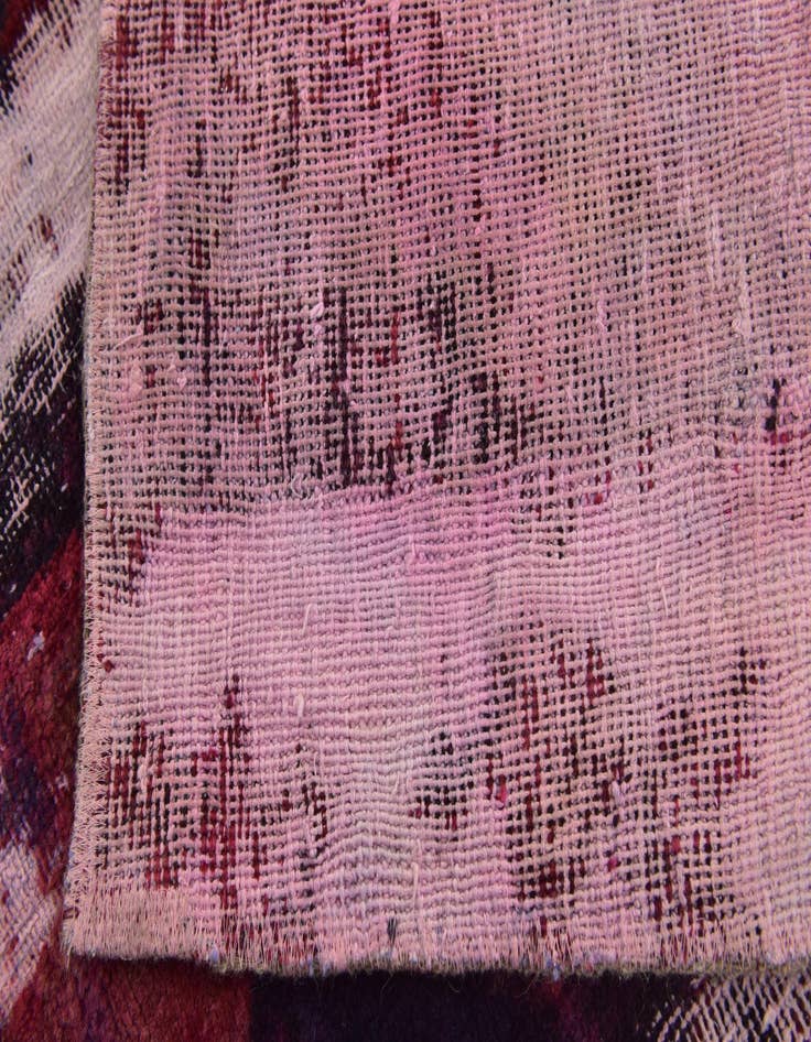 Detail image of 4' 8 x 6'  Hand Knotted Ultra Vintage Persian Wool Rug