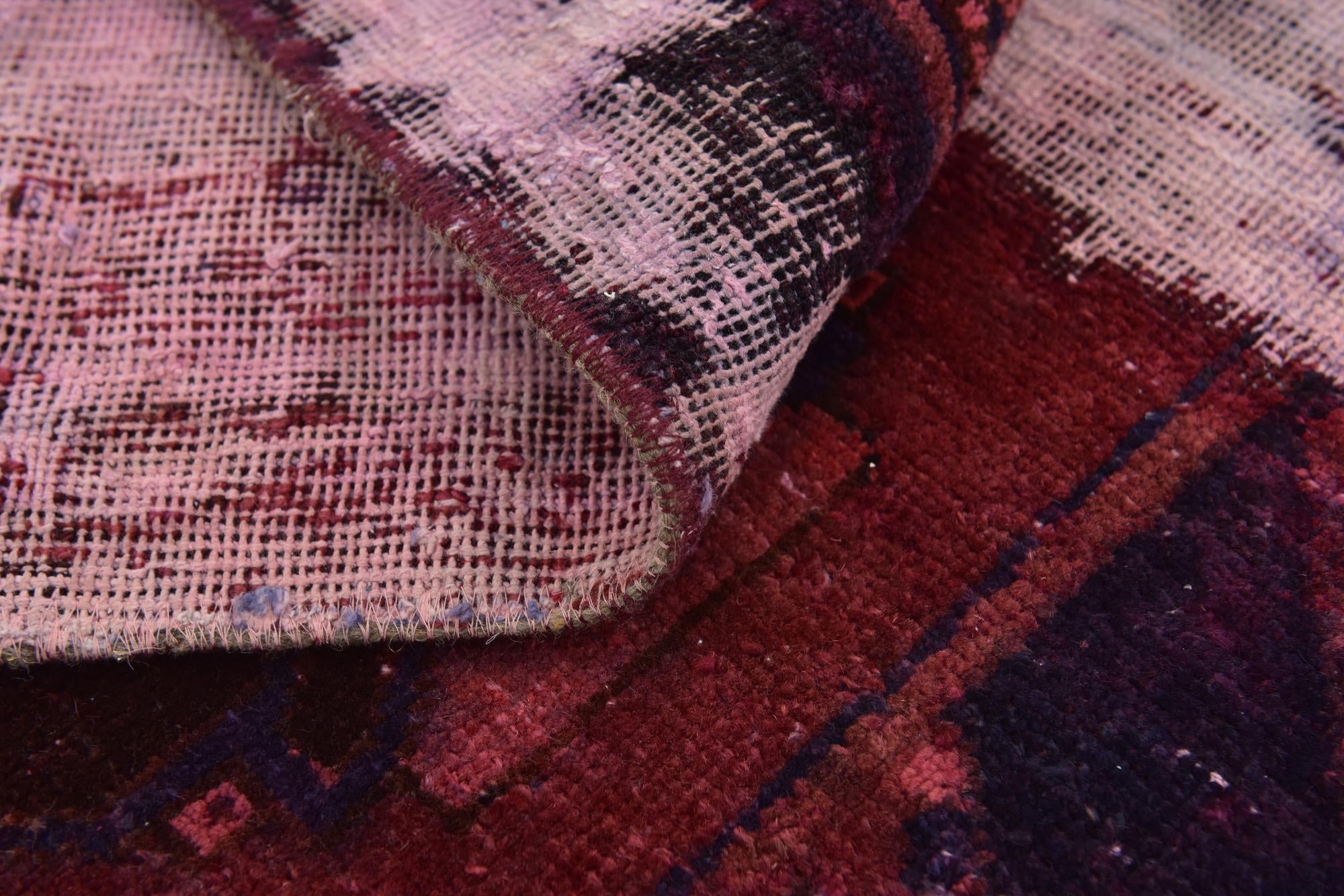 4' 8 x 6' Hand Knotted Ultra Vintage Persian Wool Rug