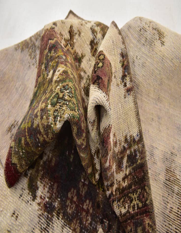 Detail image of 4' x 6' 3  Hand Knotted Ultra Vintage Persian Wool Rug