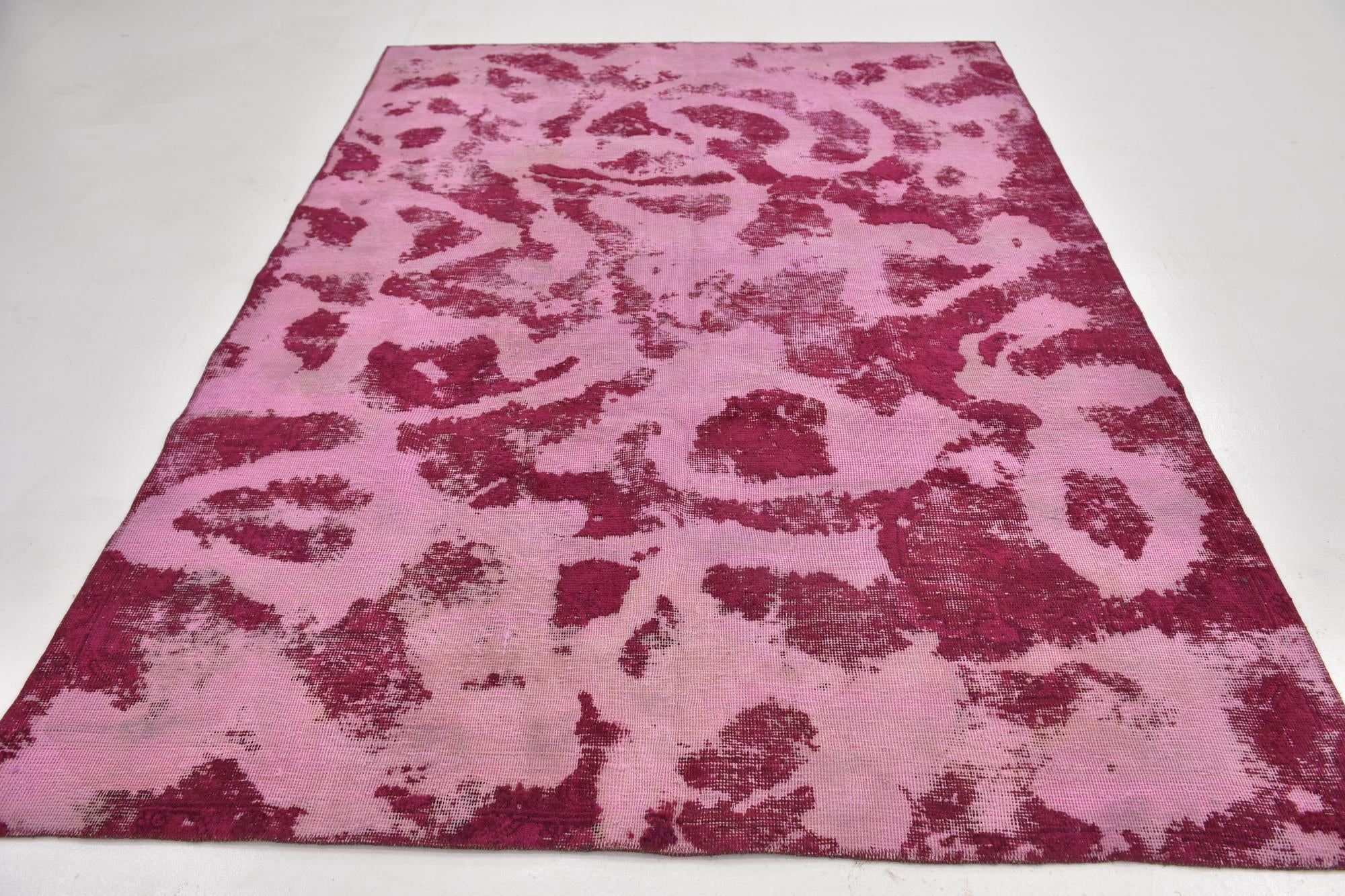 6' x 8' 8 Hand Knotted Ultra Vintage Persian Wool Rug