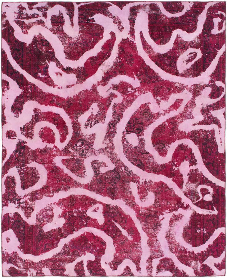 Detail image of 9' 2 x 11' 2 Hand Knotted Ultra Vintage Persian Wool Rug