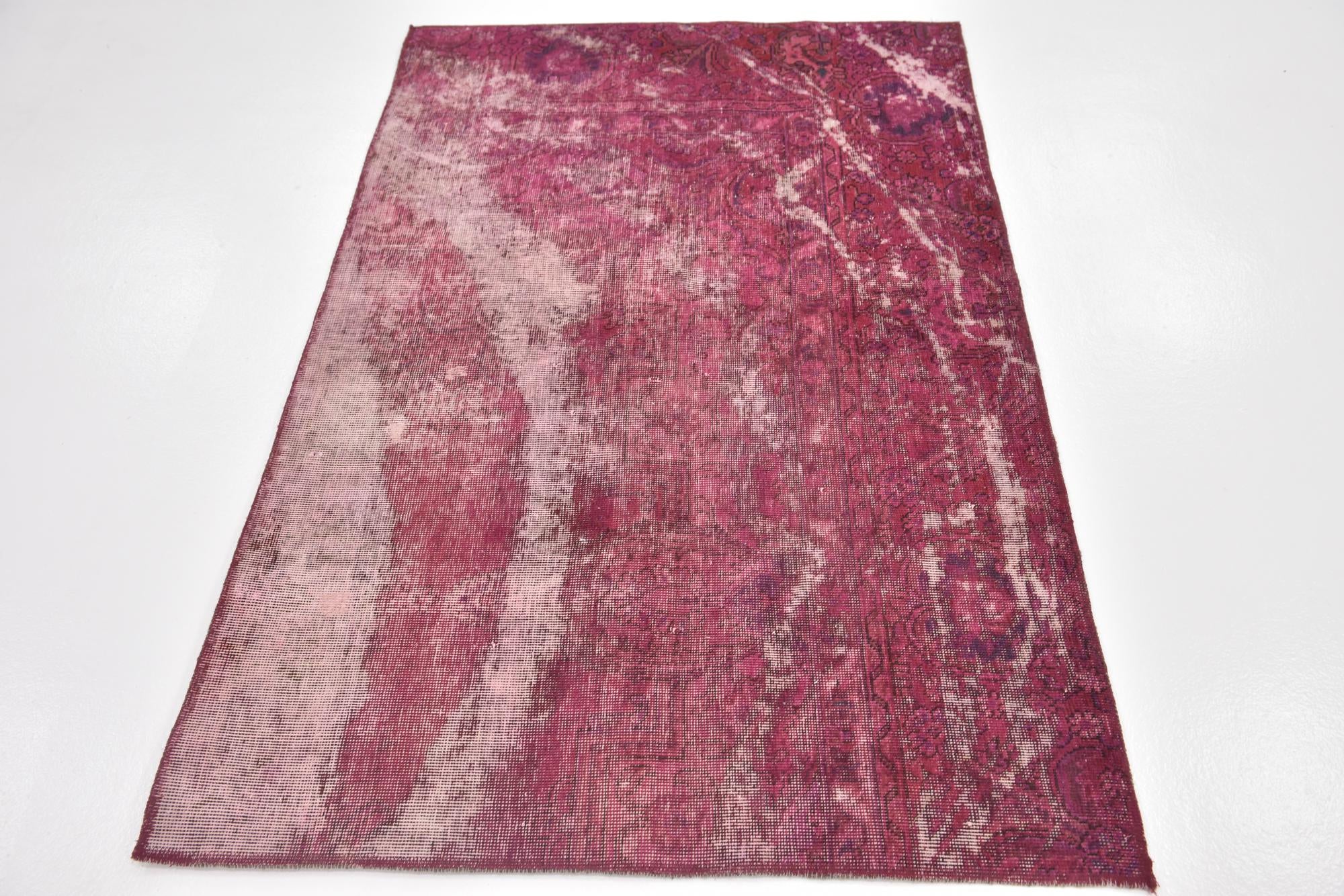 3' 6 x 5' 6 Hand Knotted Ultra Vintage Persian Wool Rug