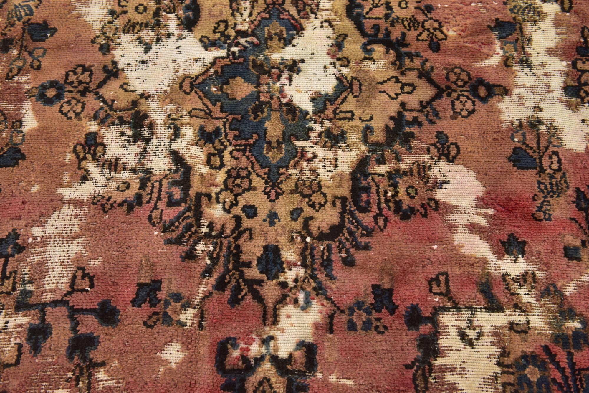 5' 10 x 8' Hand Knotted Ultra Vintage Persian Wool Rug