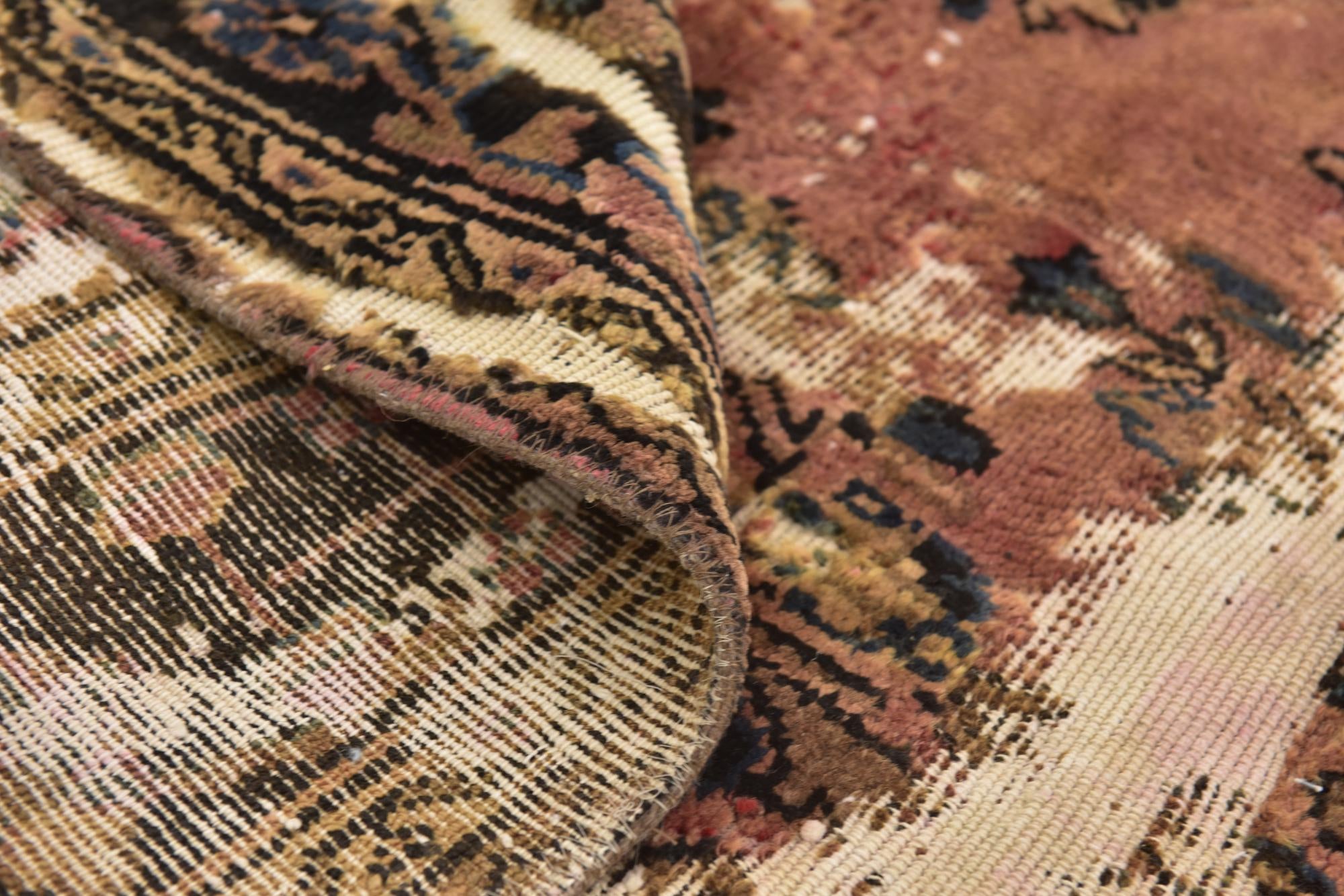5' 10 x 8' Hand Knotted Ultra Vintage Persian Wool Rug
