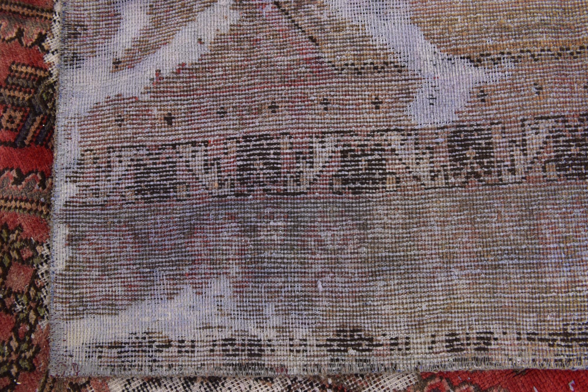 5' 10 x 7' 8 Hand Knotted Ultra Vintage Persian Wool Rug
