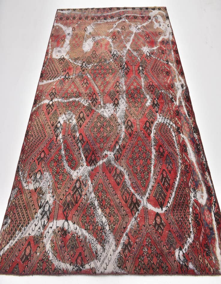 Detail image of 5' 10 x 7' 8  Hand Knotted Ultra Vintage Persian Wool Rug