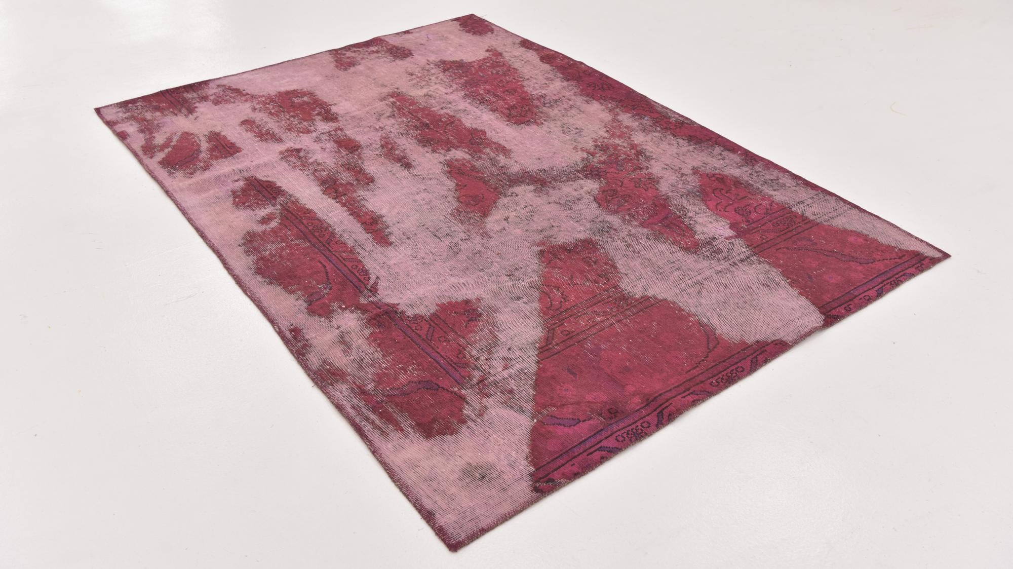5' x 7' Hand Knotted Ultra Vintage Persian Wool Rug