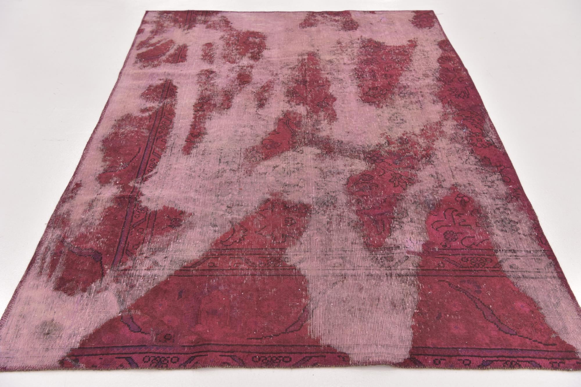 5' x 7' Hand Knotted Ultra Vintage Persian Wool Rug