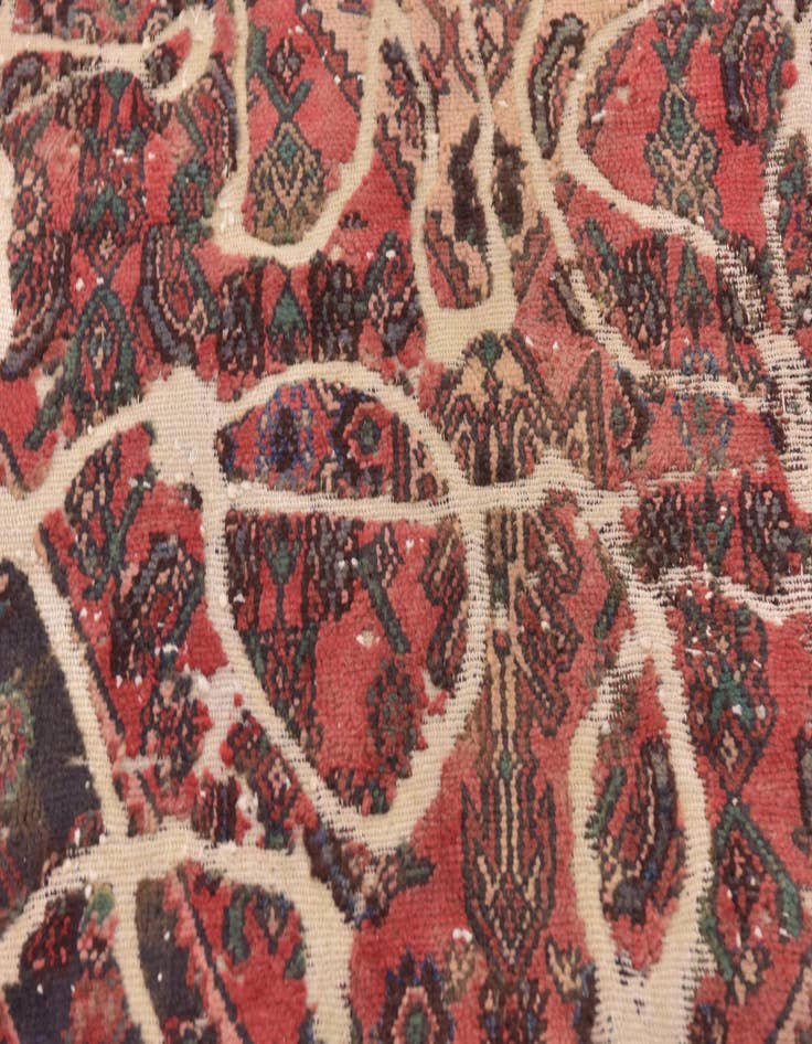 Detail image of 4' 5 x 6' 4  Hand Knotted Ultra Vintage Persian Wool Rug