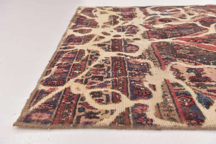 4' 5 x 6' 4 Hand Knotted Ultra Vintage Persian Wool Rug