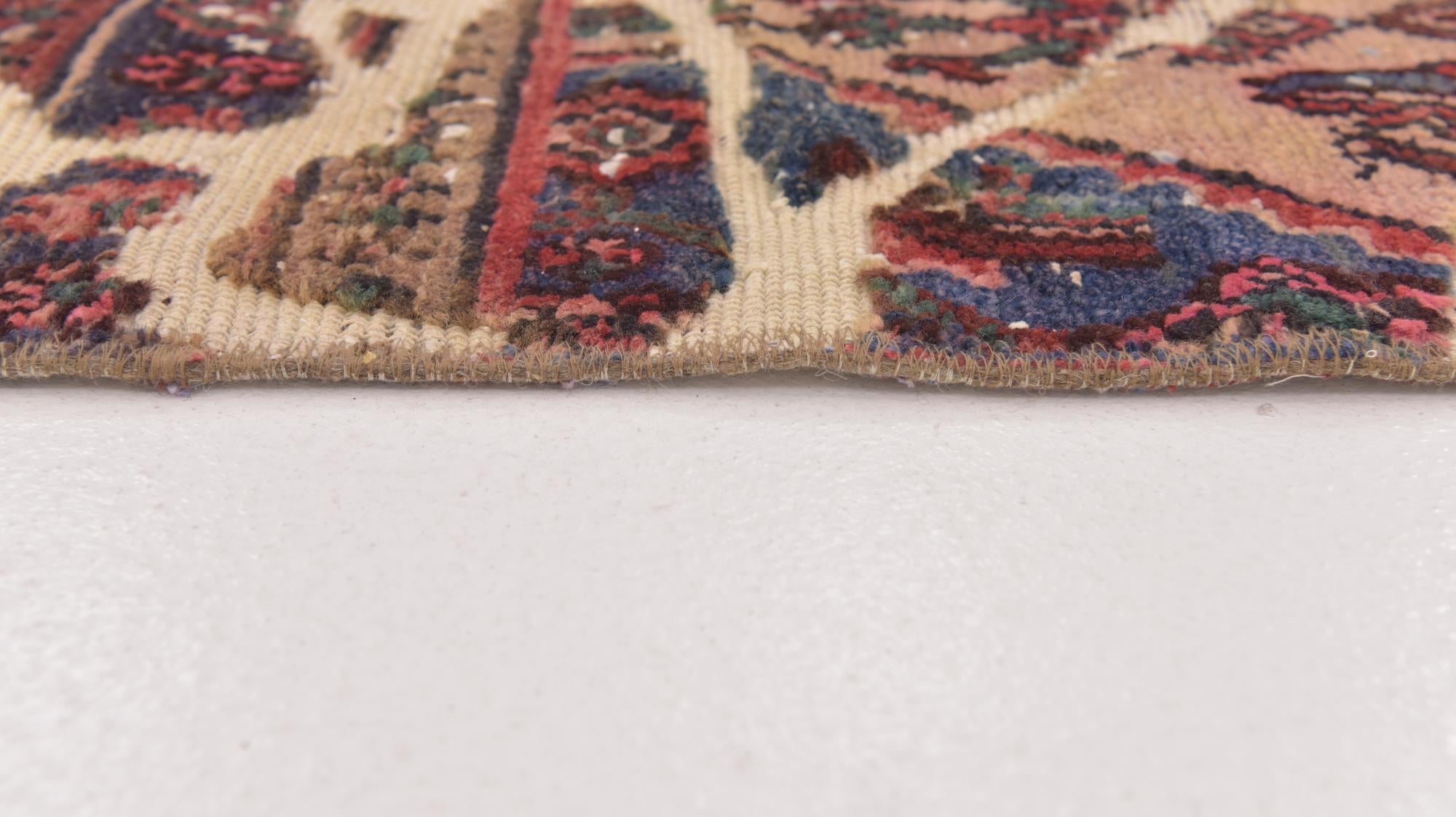 4' 5 x 6' 4 Hand Knotted Ultra Vintage Persian Wool Rug