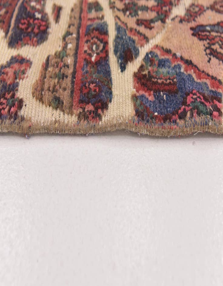 Detail image of 4' 5 x 6' 4  Hand Knotted Ultra Vintage Persian Wool Rug