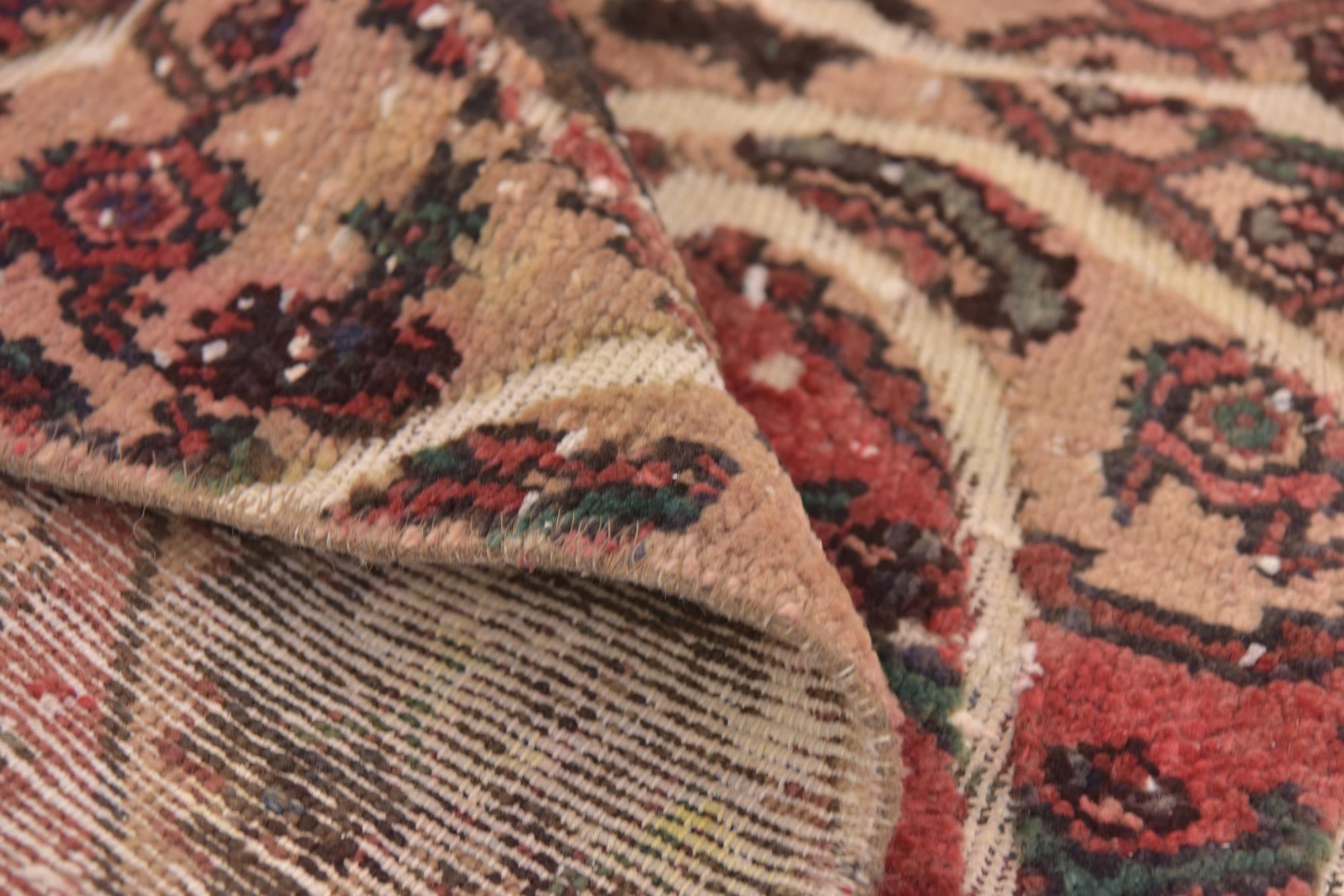 4' 5 x 6' 4 Hand Knotted Ultra Vintage Persian Wool Rug