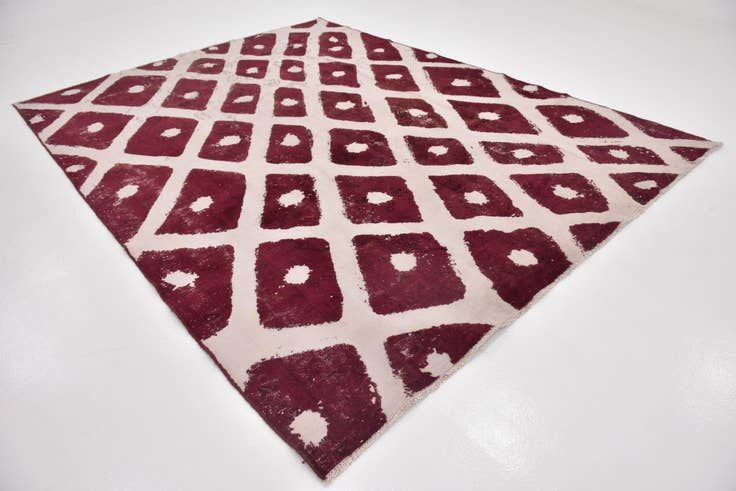 Detail image of 8' 10 x 11' 9 Hand Knotted Ultra Vintage Persian Wool Rug