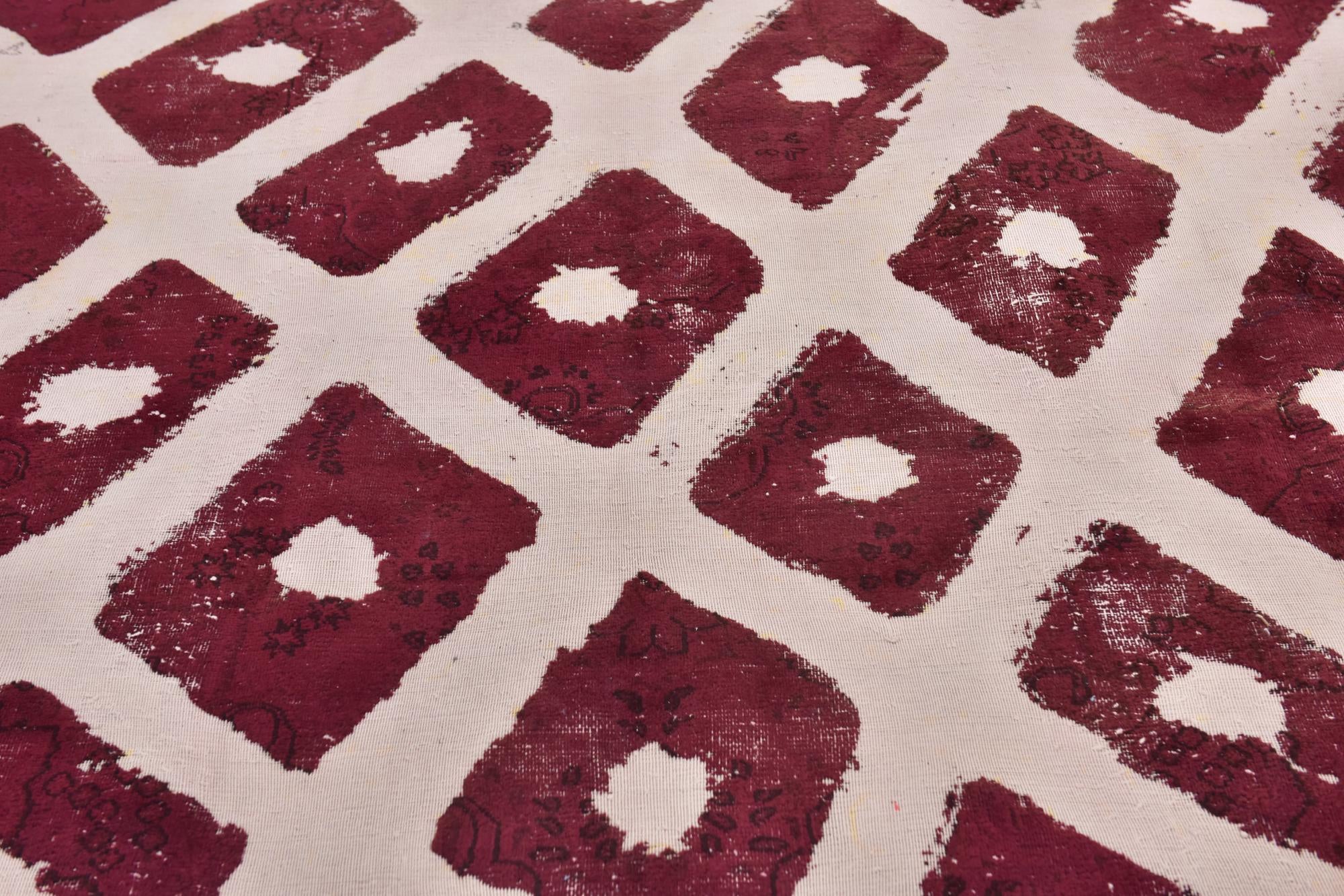 8' 10 x 11' 9 Hand Knotted Ultra Vintage Persian Wool Rug
