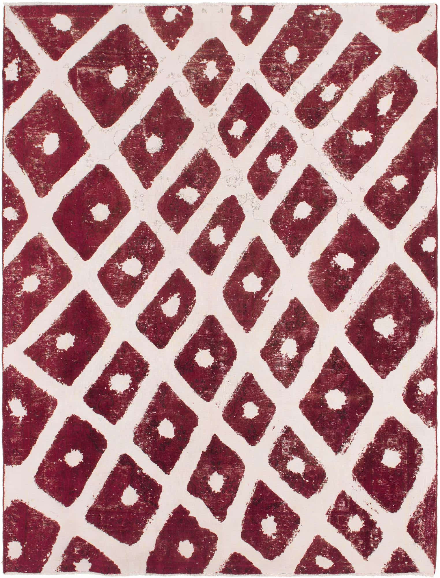 8' 10 x 11' 9 Hand Knotted Ultra Vintage Persian Wool Rug
