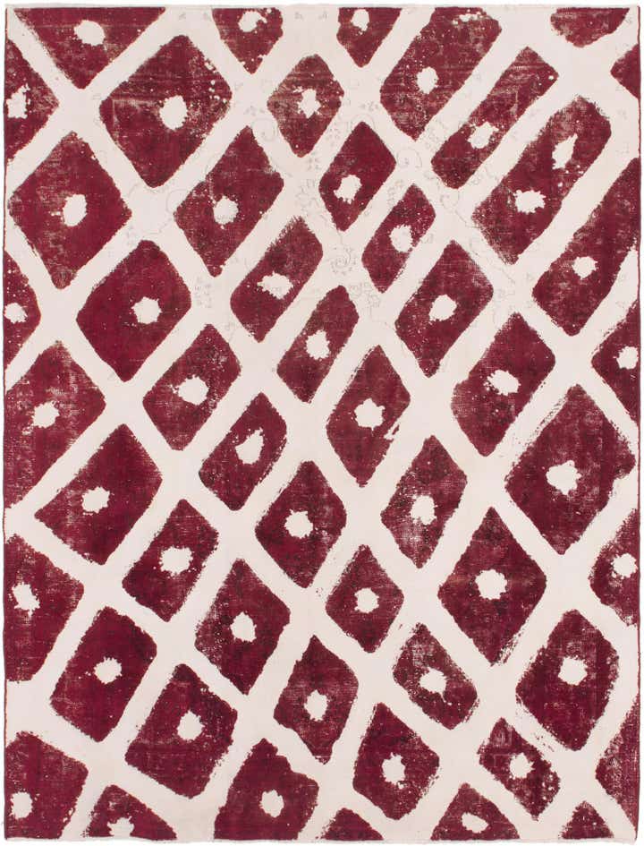 8' 10 x 11' 9 Hand Knotted Ultra Vintage Persian Wool Rug