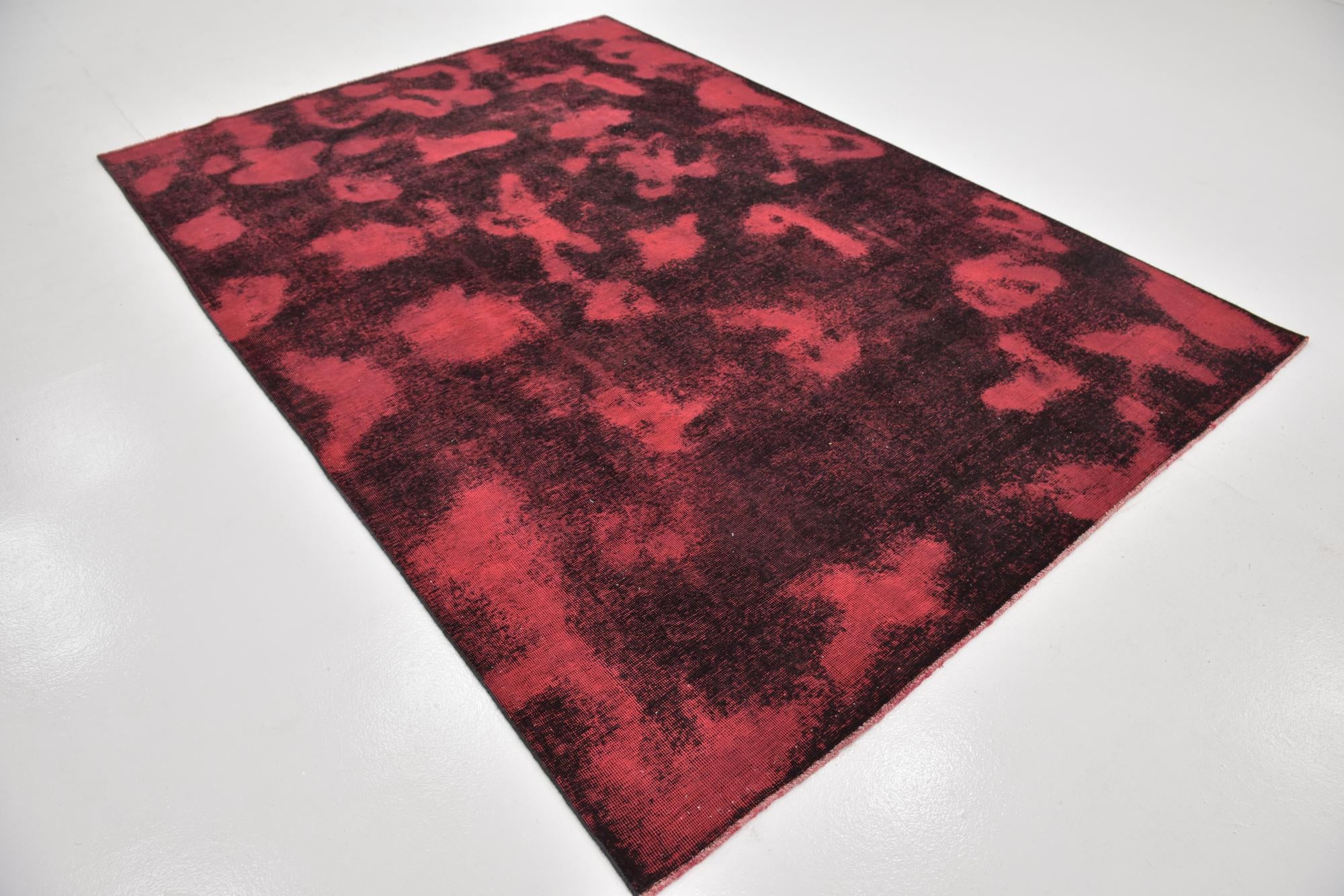 6' 8 x 9' 6 Hand Knotted Ultra Vintage Persian Wool Rug
