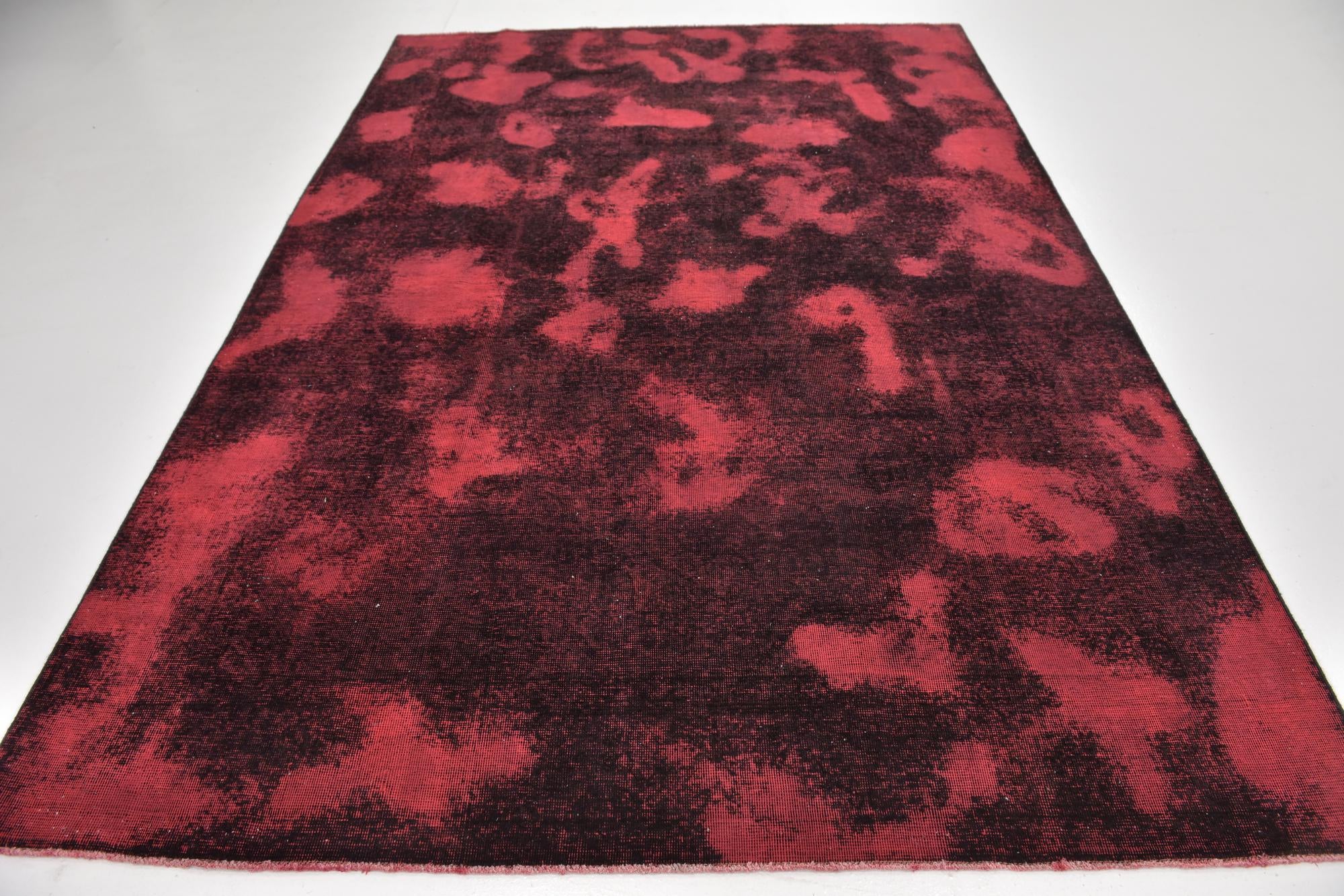 6' 8 x 9' 6 Hand Knotted Ultra Vintage Persian Wool Rug