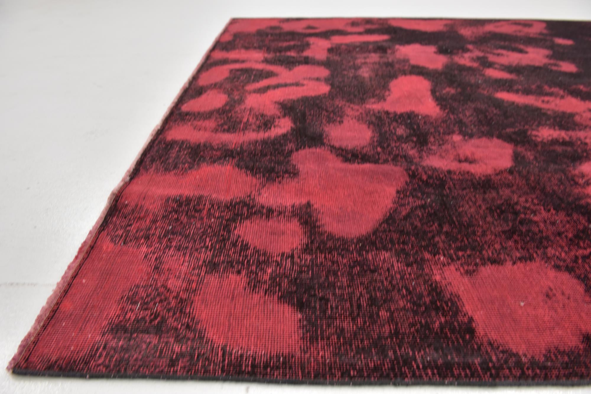 6' 8 x 9' 6 Hand Knotted Ultra Vintage Persian Wool Rug