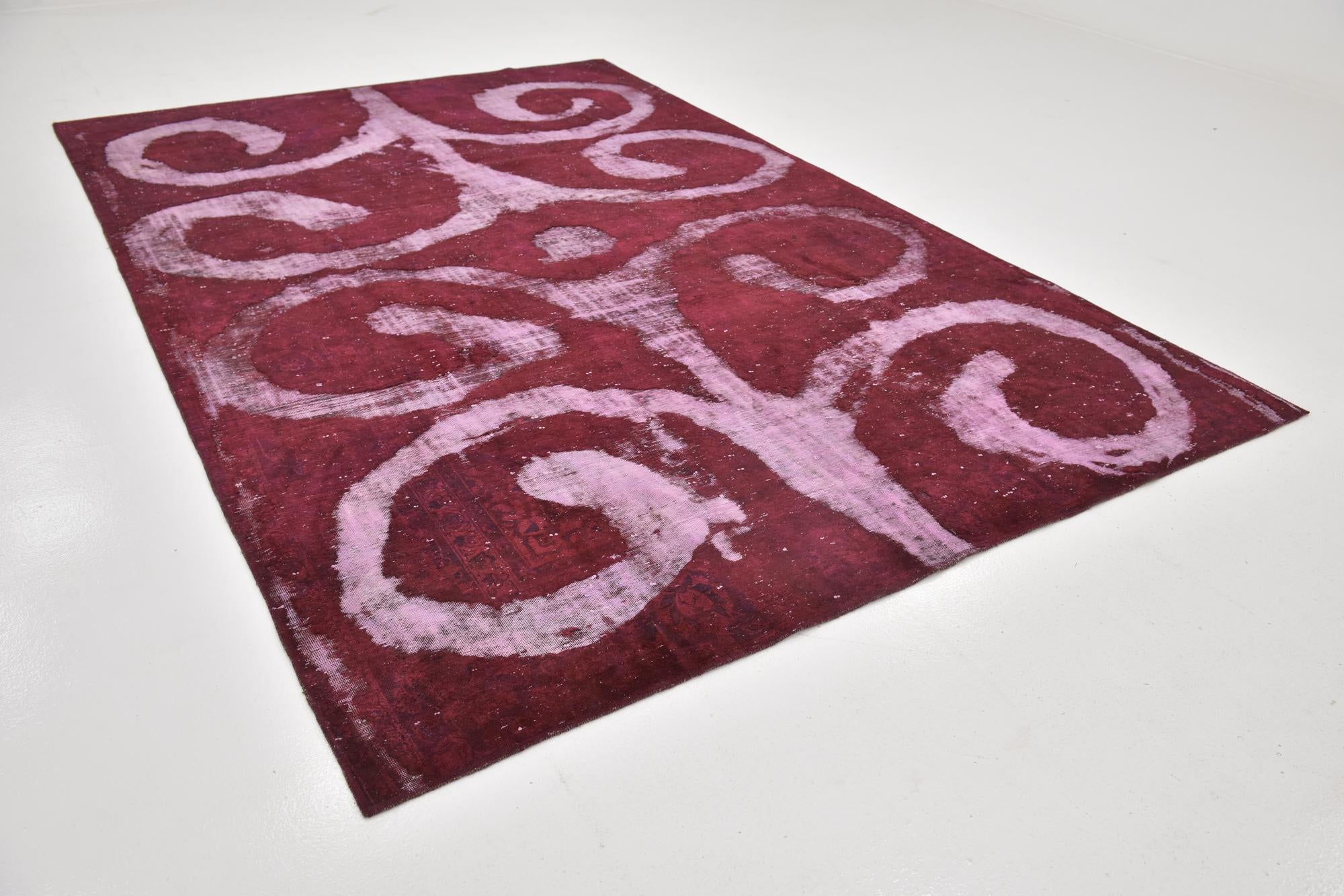 7' 5 x 11' 2 Hand Knotted Ultra Vintage Persian Wool Rug