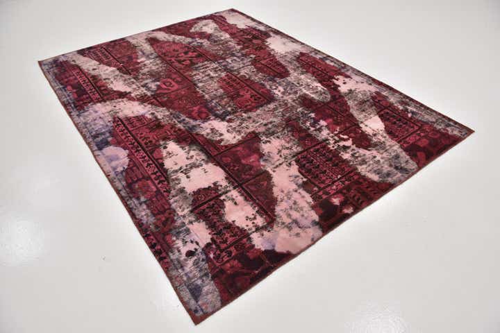 6' 6 x 8' 9 Hand Knotted Ultra Vintage Persian Wool Rug