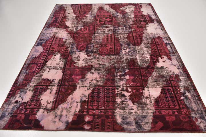 6' 6 x 8' 9 Hand Knotted Ultra Vintage Persian Wool Rug
