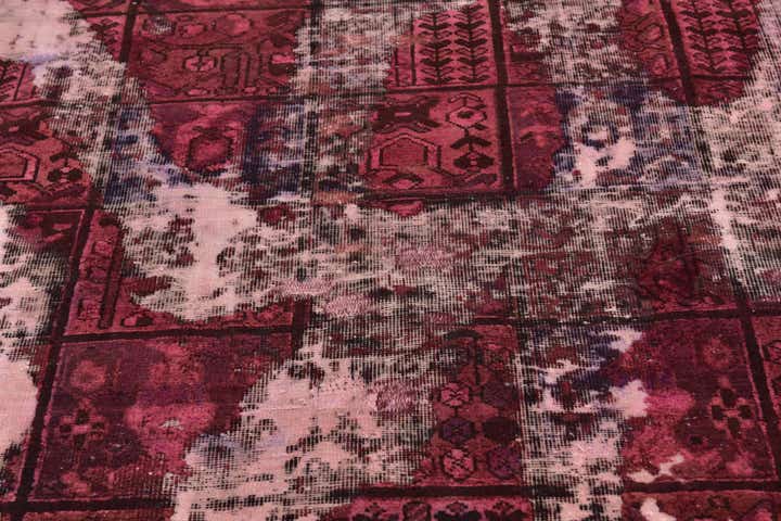 6' 6 x 8' 9 Hand Knotted Ultra Vintage Persian Wool Rug